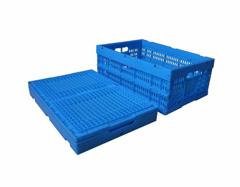 軒盛塑業600-240塑料內倒式折疊周轉筐