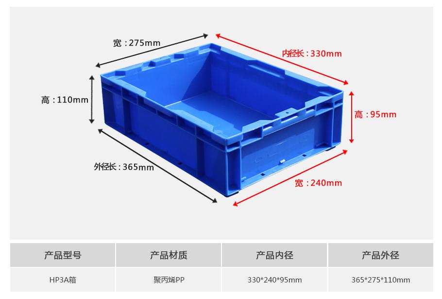 軒盛塑業HP3A塑料物流箱