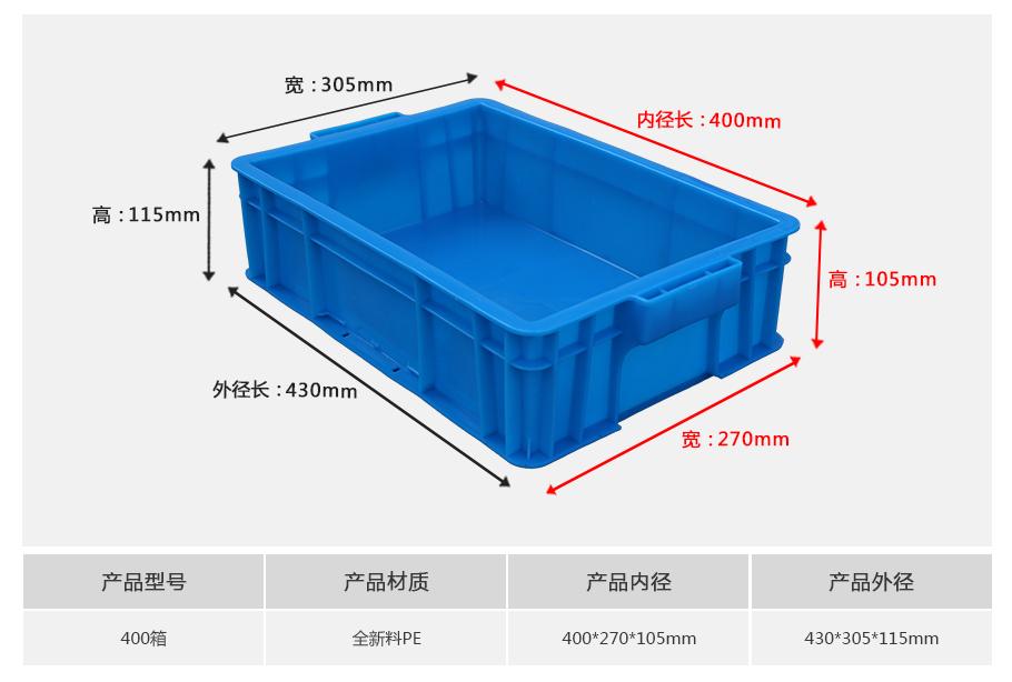 軒盛塑業400塑料周轉箱