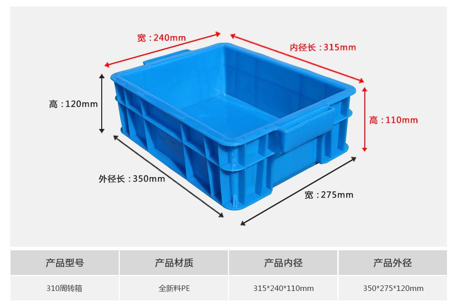 軒盛塑業310塑料周轉箱g